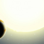 Artist’s conception of new exoplanet. Credit: Harvard-Smithsonian Centre for Astrophysics.